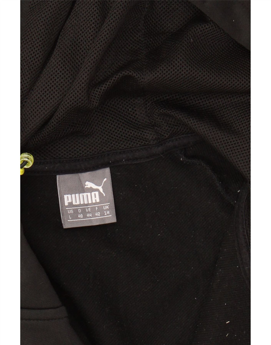 PUMA Sudadera con capucha y cremallera para mujer UK 14 Medium Black