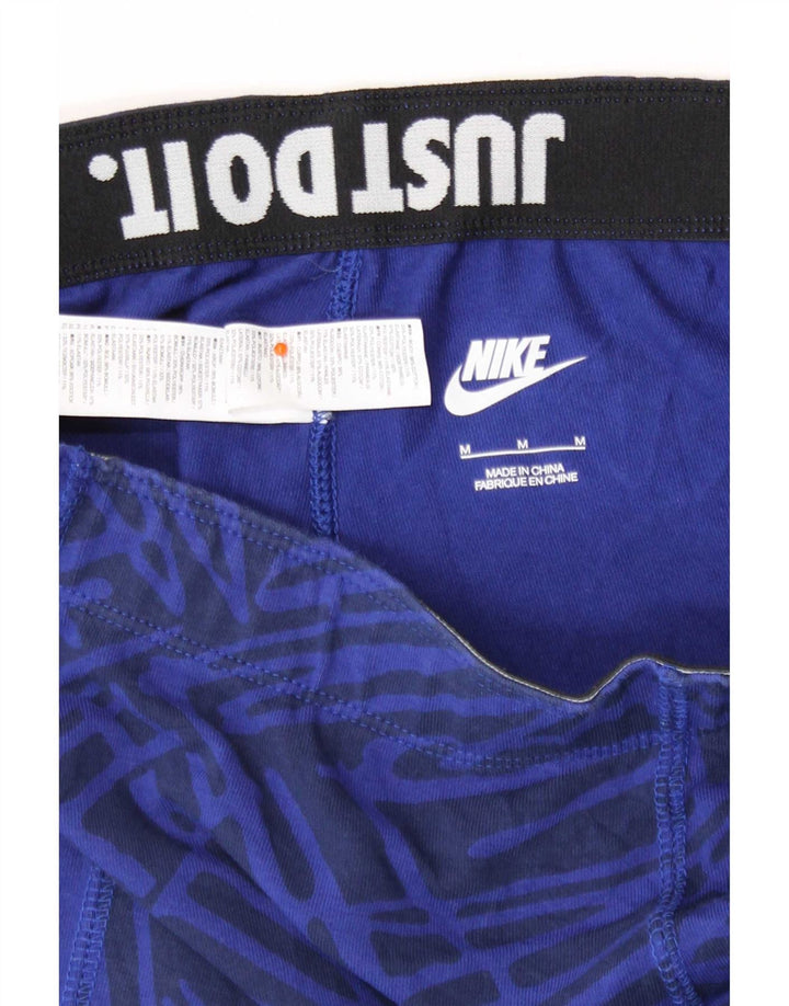 Leggings Nike para mujer Reino Unido 12 Algodón geométrico azul medio