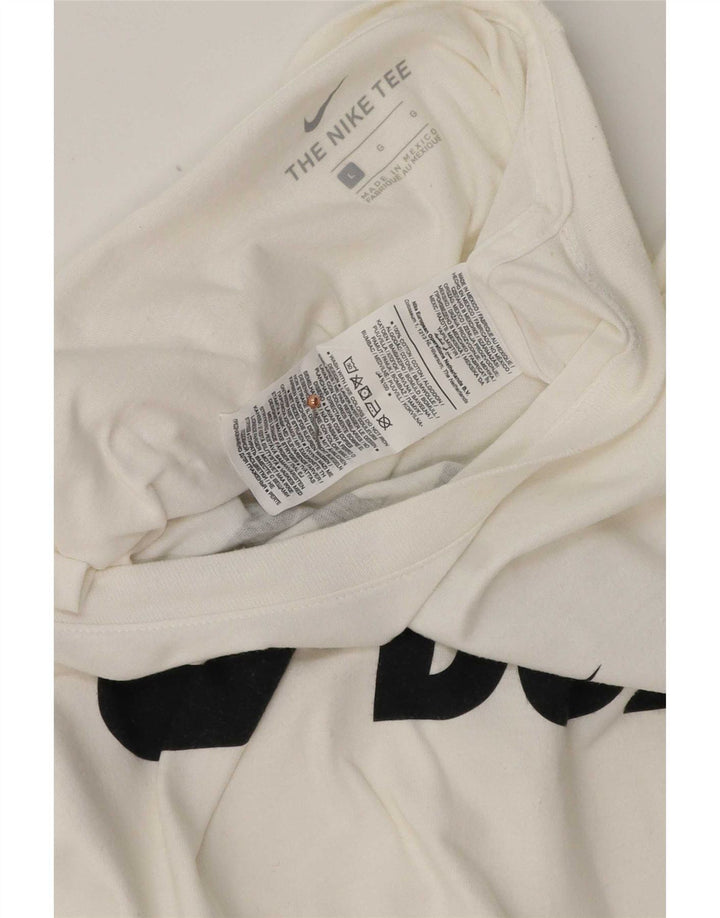 Nike - Camiseta gráfica para hombre, talla grande, algodón blanco