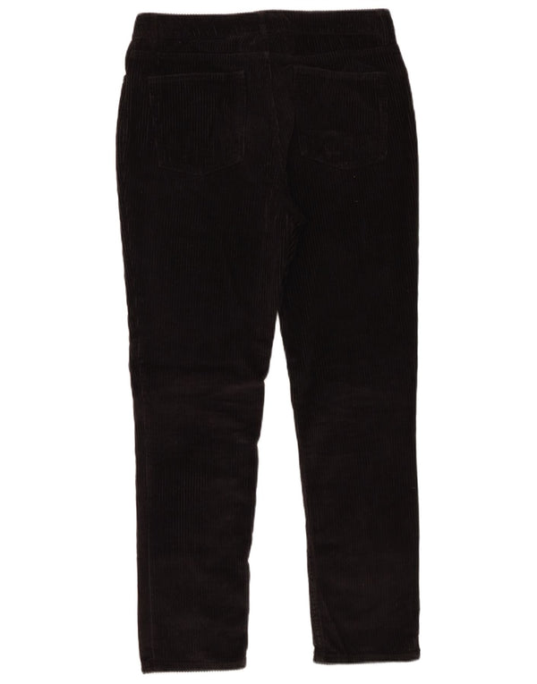 Pantalones de pana ajustados para mujer de Fat Face UK 10 Small W29 L27 Algodón negro