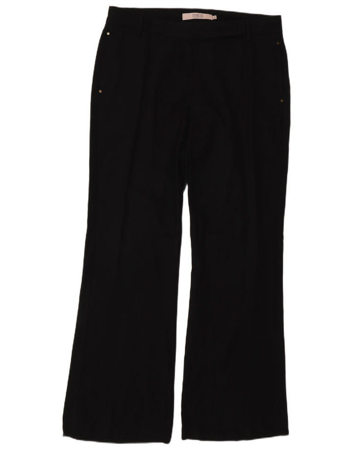 Red by Valentino Pantalones casuales con corte de bota para mujer IT 44 Medium W30 L33 Negro