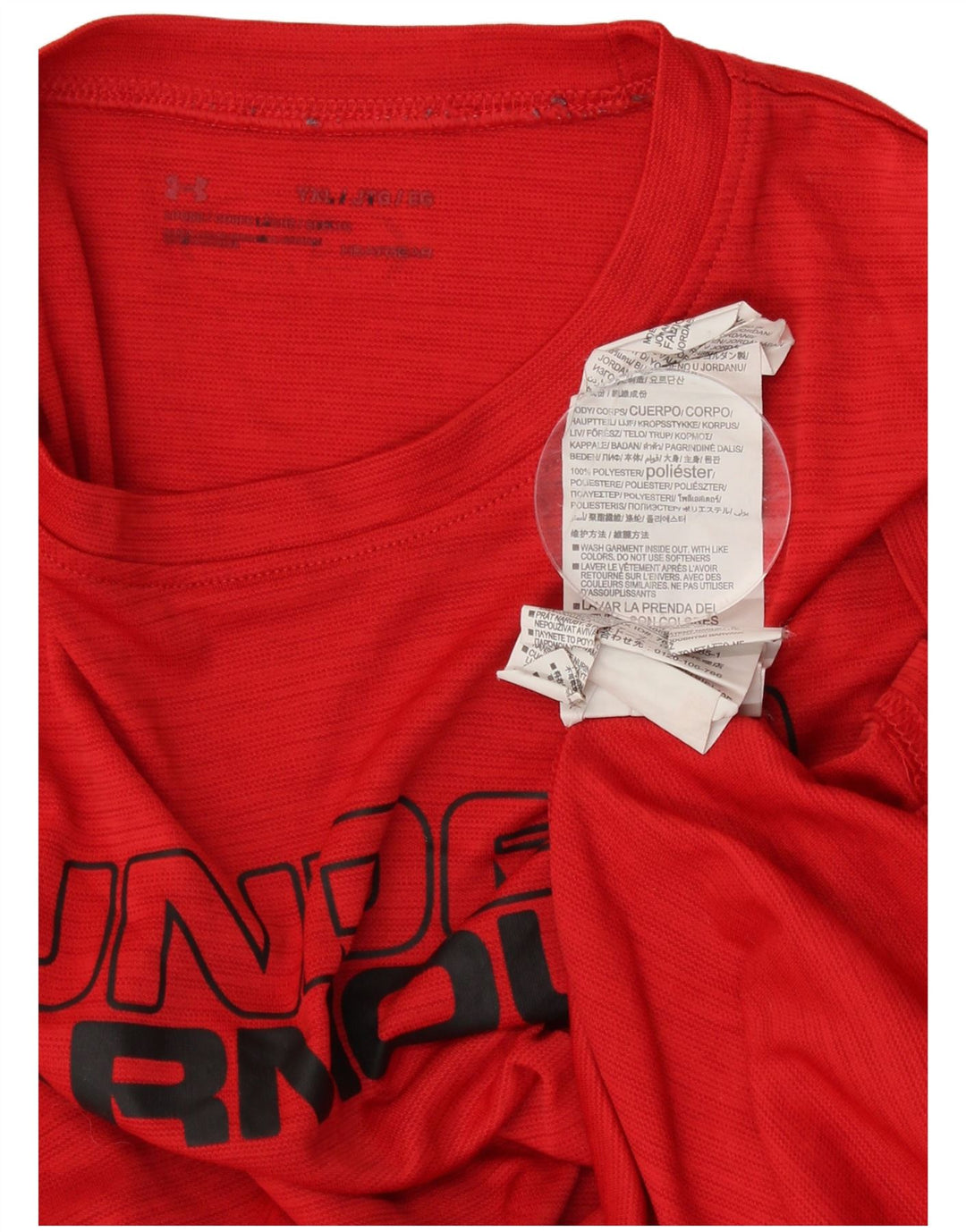 UNDER ARMOUR Camiseta gráfica para niño 13-14 años XL Rojo Raya diplomática