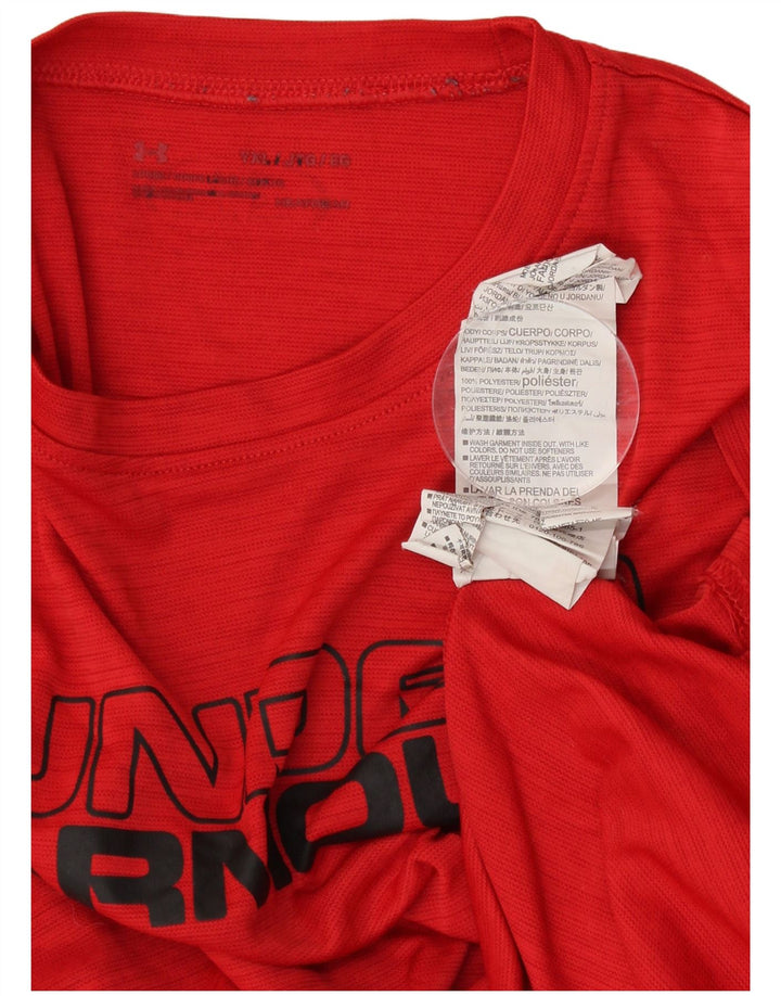 UNDER ARMOUR Camiseta gráfica para niño 13-14 años XL Rojo Raya diplomática