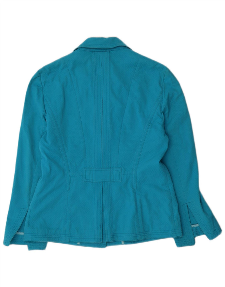 Karen Millen Chaqueta tipo blazer de 2 botones para mujer Reino Unido 44 Algodón azul mediano