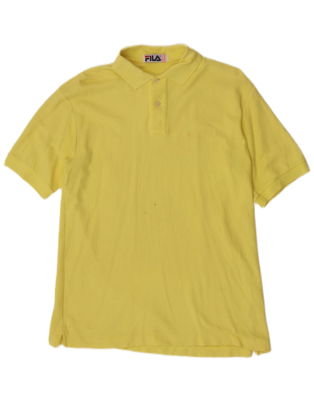 Polo Fila Hombre IT 48 Algodón Amarillo Medio