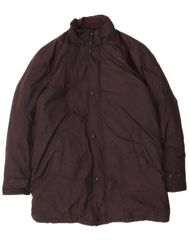 Massimo Dutti Abrigo Acolchado Hombre UK 44 2XL Negro Poliéster