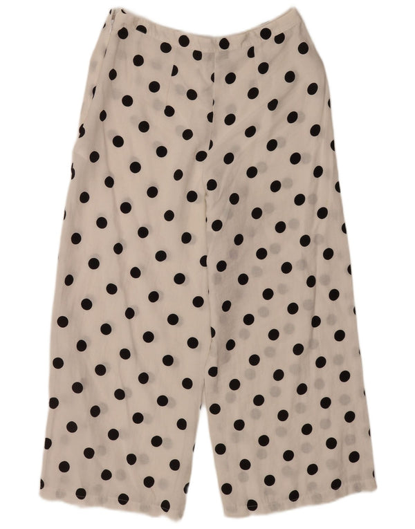 Topshop Pantalones cortos transparentes para mujer UK 12 Medium W30 L24 Blanco