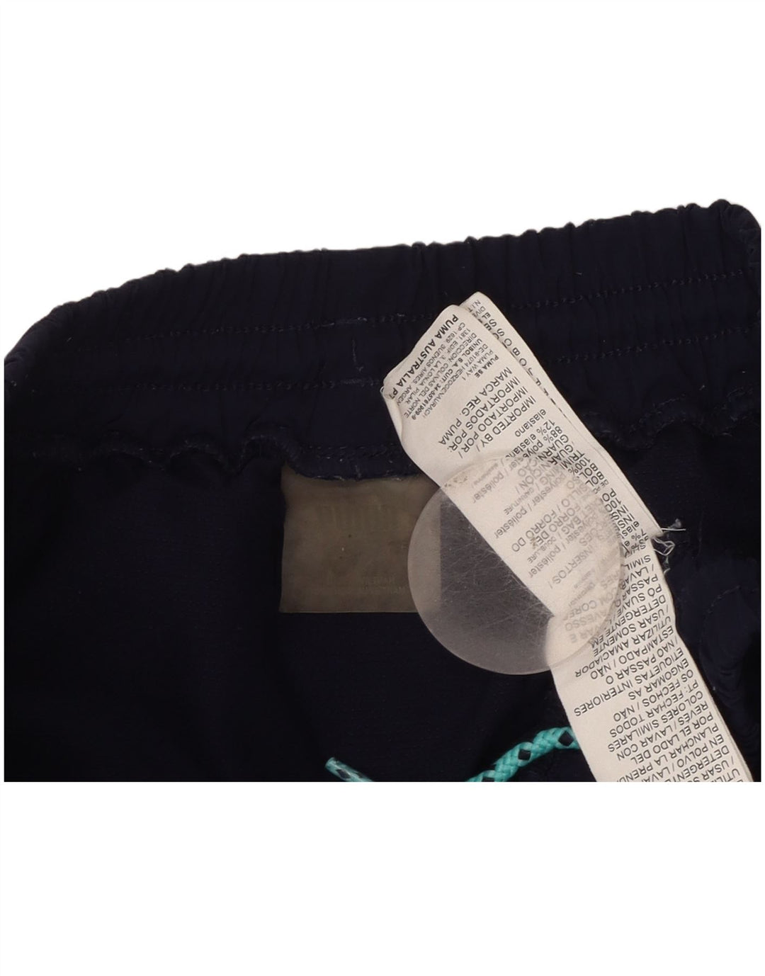 Puma Pantalones De Chándal Para Hombre Grande Azul Marino Colorblock Poliéster