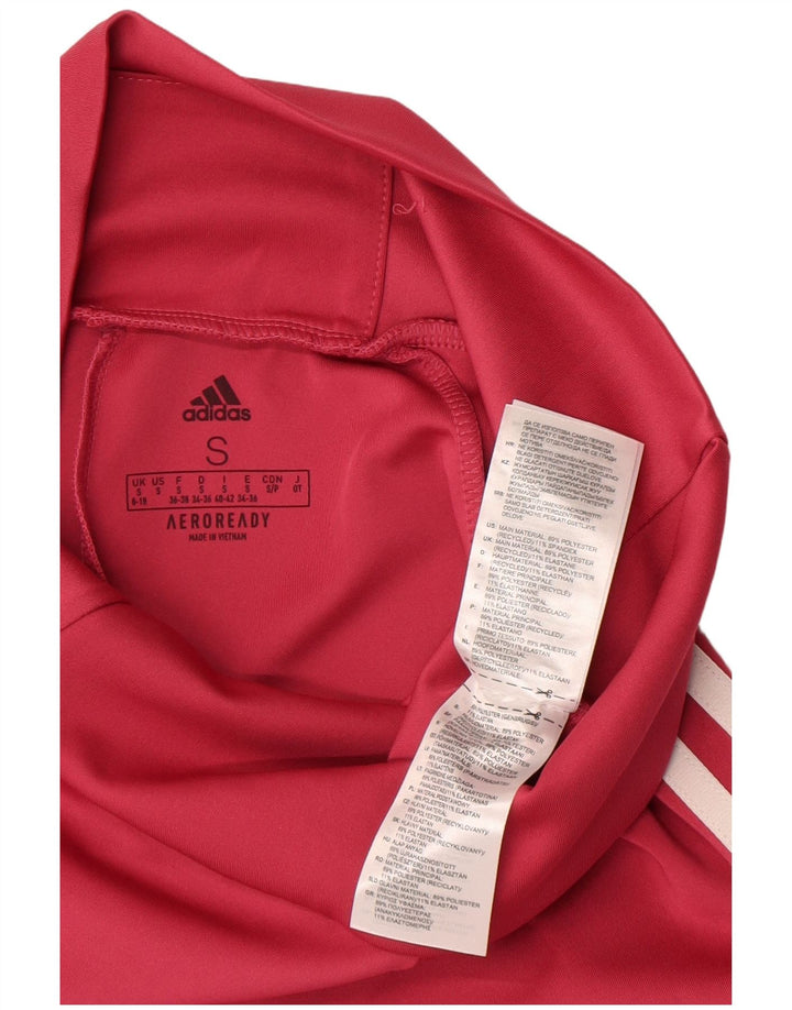 Adidas Mujer Aeroready Leggings UK 8/10 Pequeño Rosa Poliéster