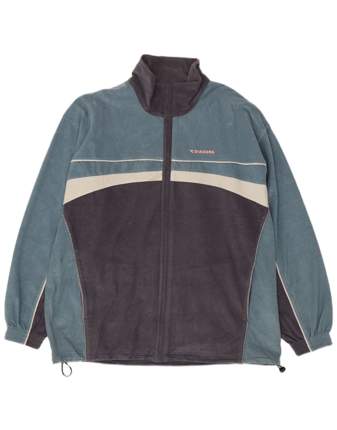 Diadora Chaqueta Polar Hombre ES 42 XL Poliéster Color Block Azul