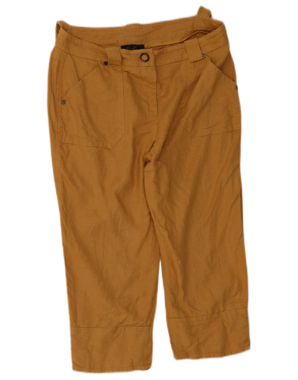 Luisa Spagnoli Womens Capri Trousers IT 44 Medium W34 L18 Beige