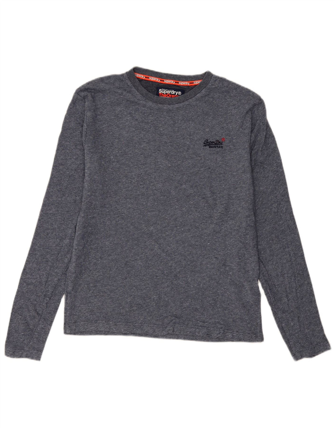 Superdry Hombre Top Manga Larga Algodón Azul Medio
