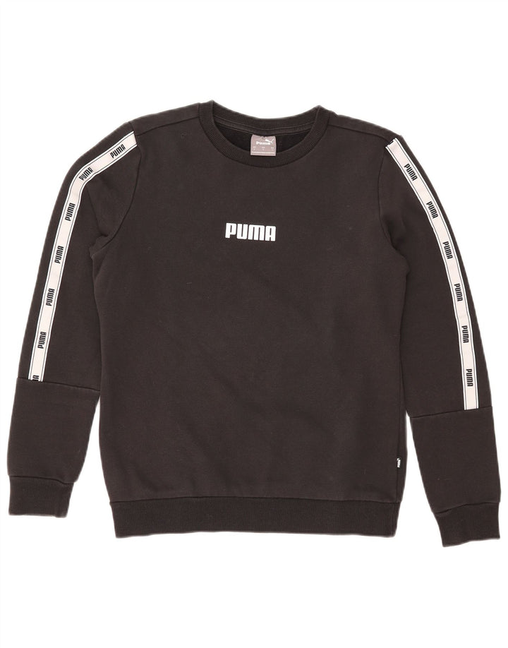 PUMA Sudadera gráfica para mujer Jumper UK 10 Small Black