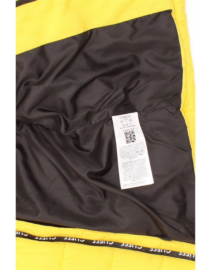 Guess Chaqueta acolchada con capucha para niños 3-4 años Poliéster amarillo