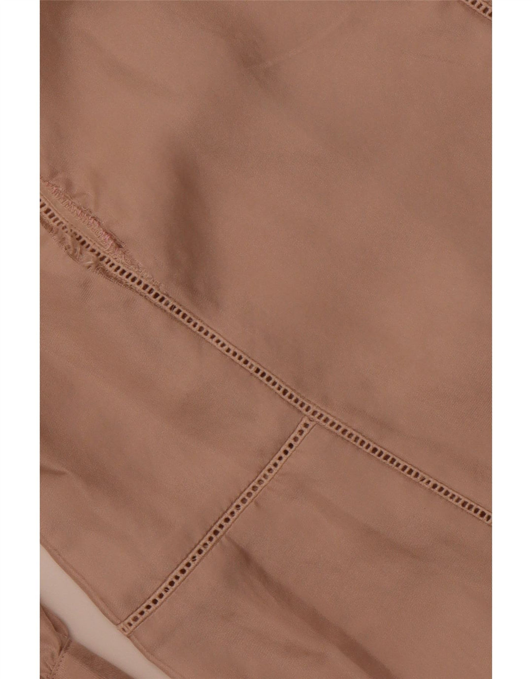 JIGSAW Blusa de manga 3/4 para mujer UK 10 Small Beige Silk