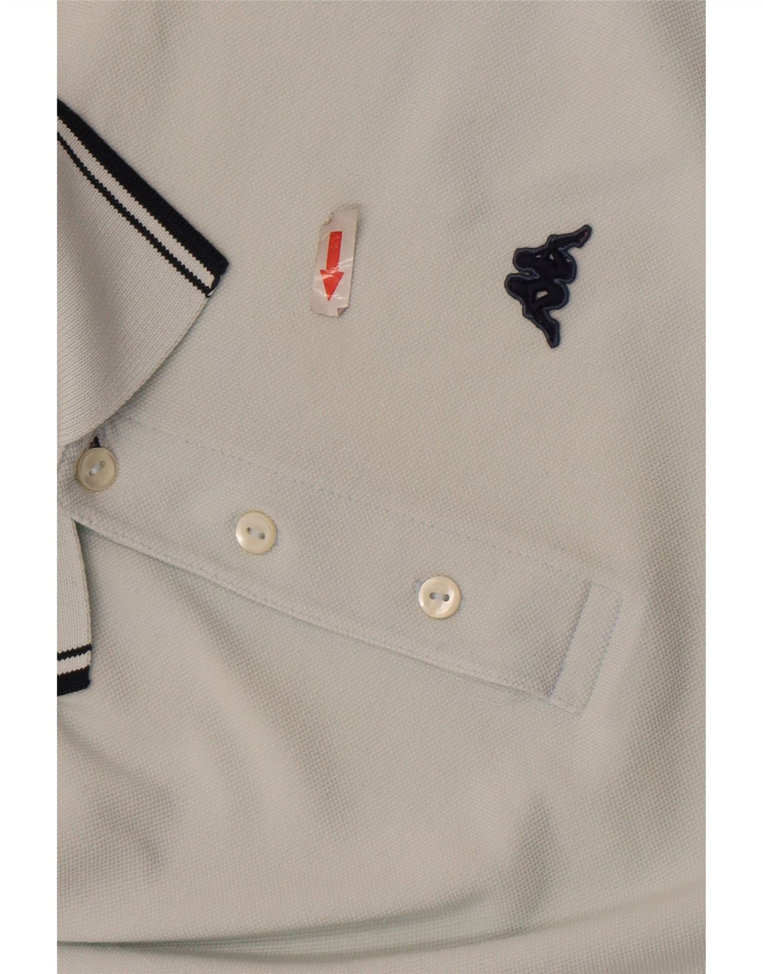 Polo Kappa Hombre Algodón Azul Medio