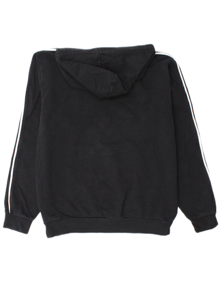 KAPPA Hombre Sudadera con Capucha Jumper Medium Negro Algodón