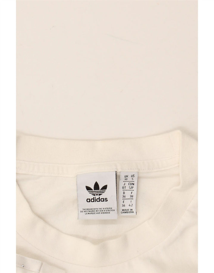 ADIDAS Camiseta Mujer Top UK 10 Small Blanco