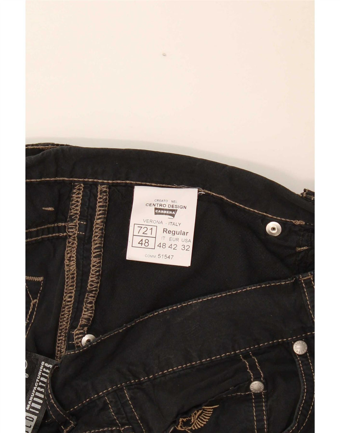 Carrera Pantalones cortos casuales para hombre W32 Algodón negro mediano
