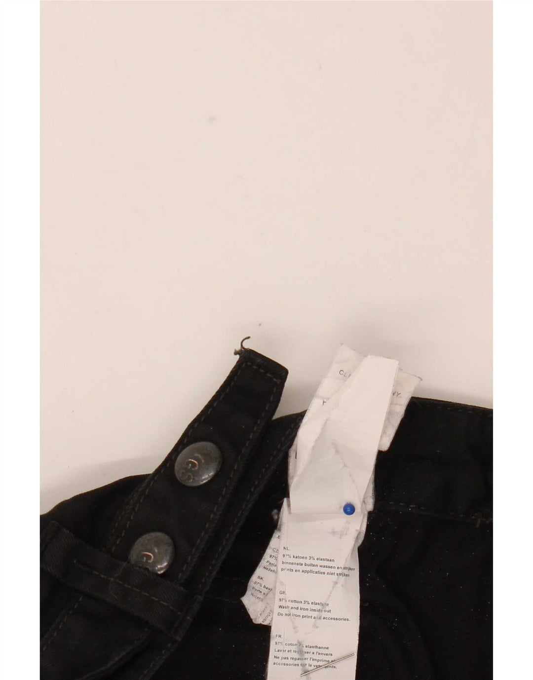 Vaqueros rectos para hombre G-Star W29 L26 Algodón negro