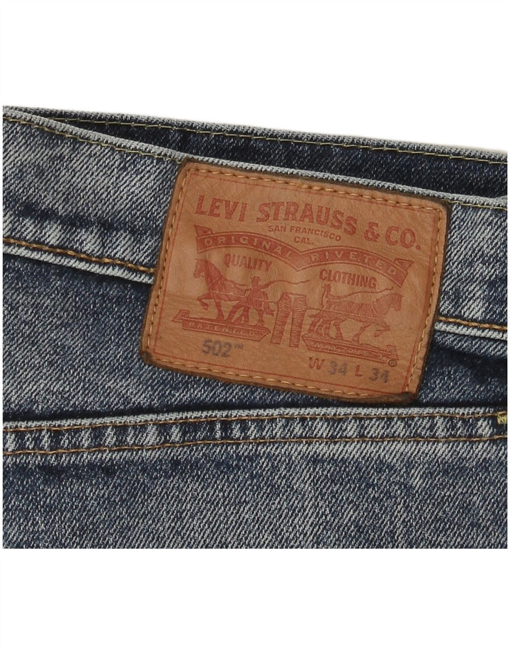 Levi's Mens 502 pantalones cortos de mezclilla W34 algodón azul grande