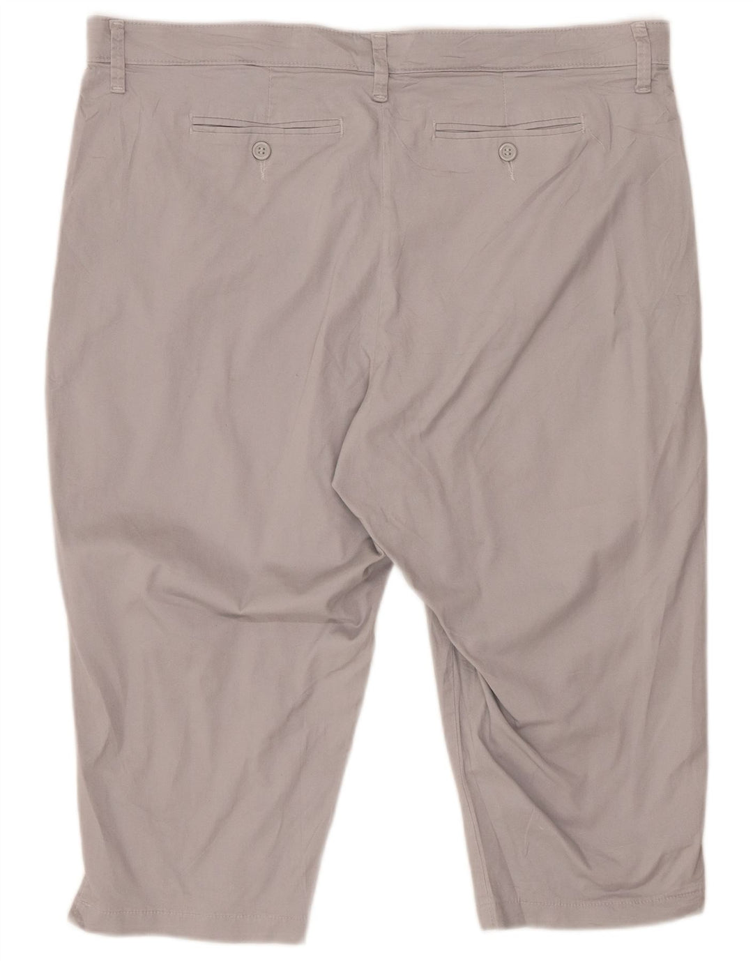 LEE Bermudas de cintura alta para mujer, talla 16, 2XL, W38, algodón gris