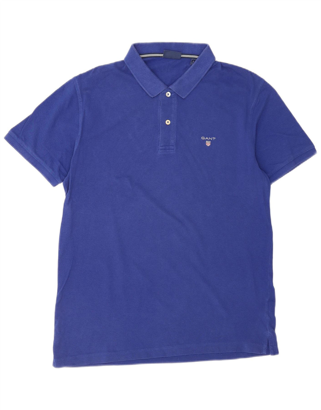 Gant Polo Hombre Grande Azul Algodón