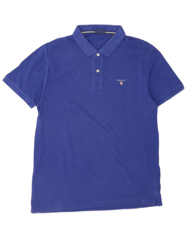 Gant Polo Hombre Grande Azul Algodón