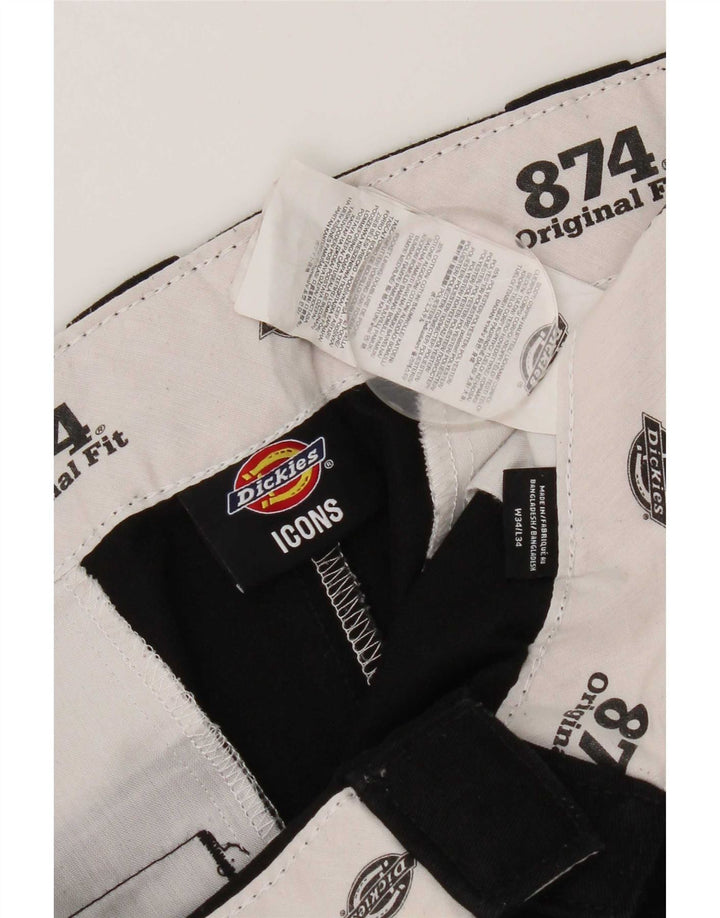 Dickies Pantalón chino recto para hombre W34 L34 Poliéster negro