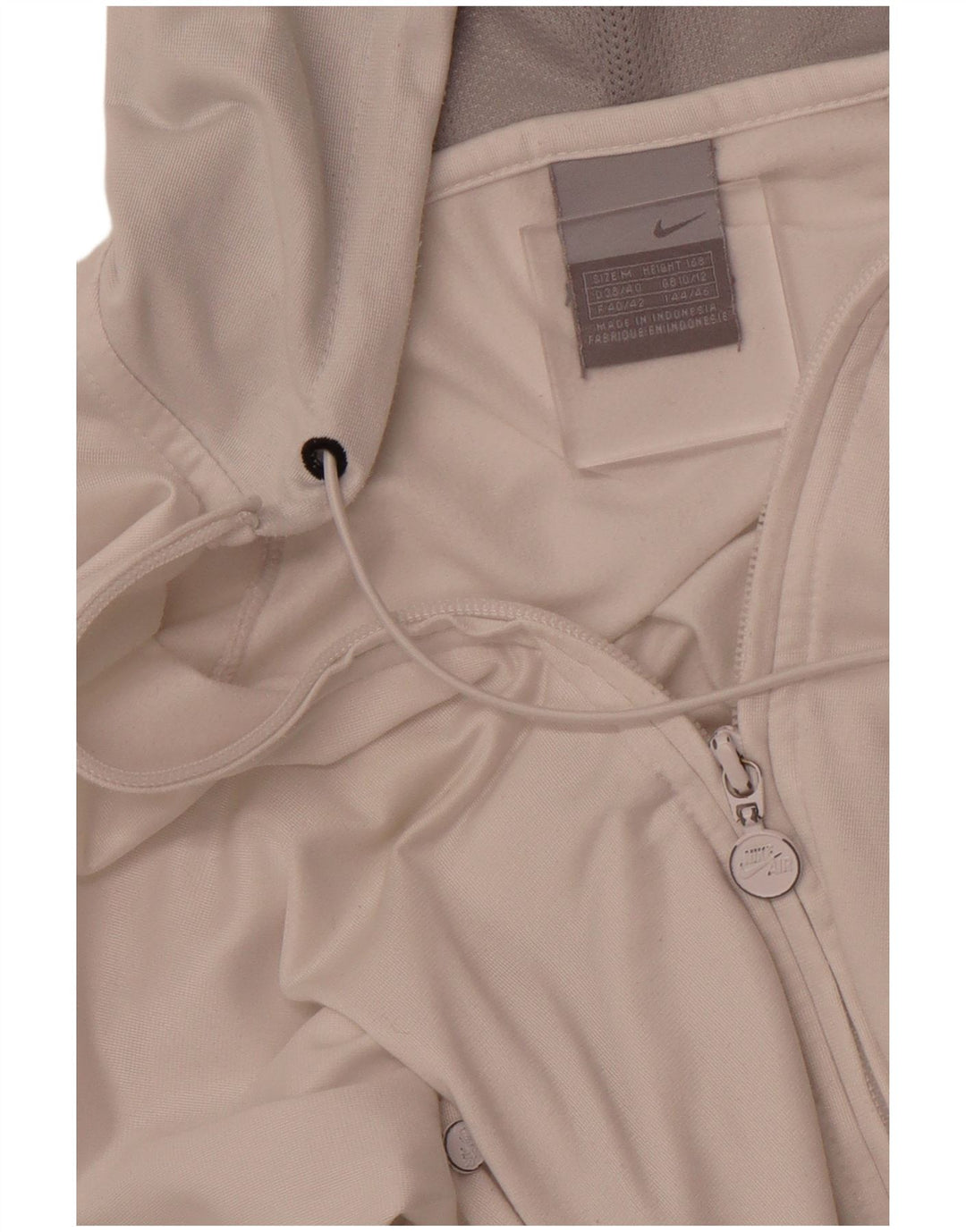 NIKE Sudadera con capucha y cremallera para mujer UK 10/12 Medium White