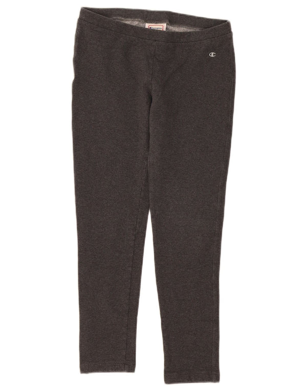 Champion Womens Herritage Fit Leggings UK 12 Medium  Grey Cotton