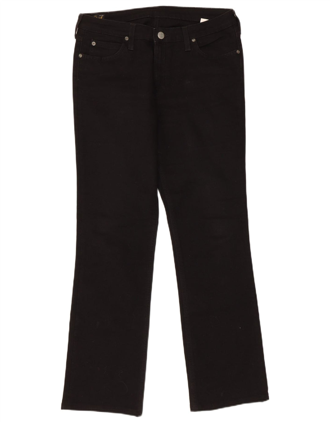 LEE Womens Marion Straight Jeans W30 L33 Black Cotton