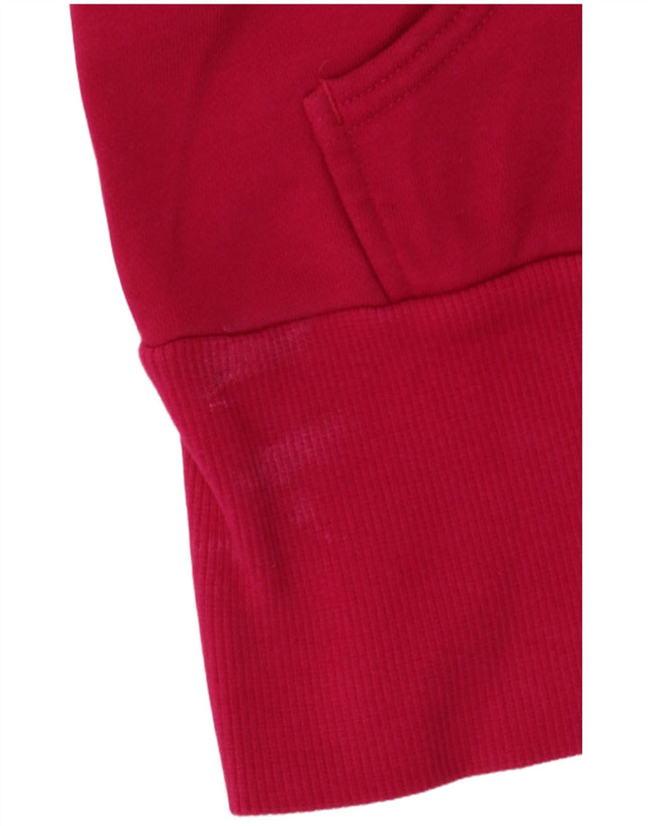 ADIDAS Jersey con capucha y gráfico corto para mujer IT 36 XS Algodón rosa