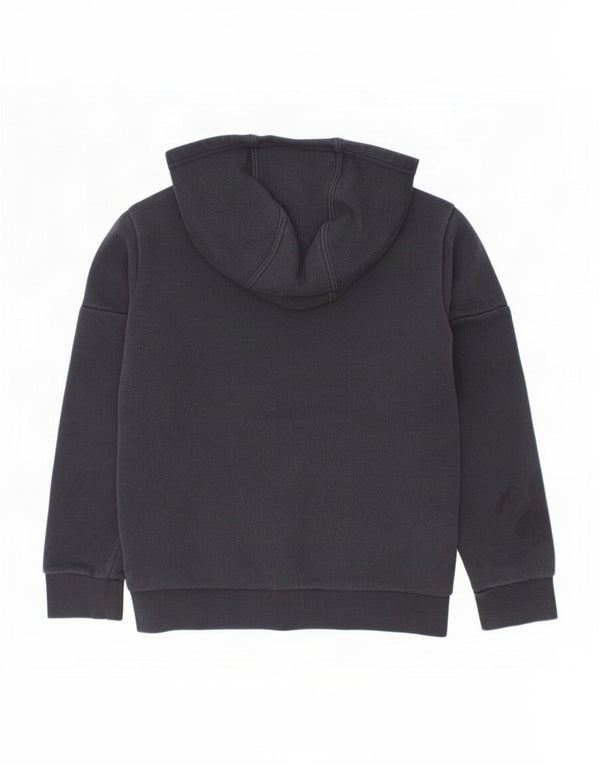 Adidas - Sudadera con capucha para niños, 7-8 años, algodón negro