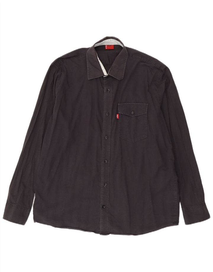 Camisa Levi's Hombre XL Gris Algodón