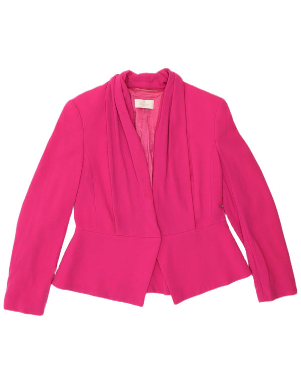Chaqueta tipo blazer para mujer Elegance UK 44 Lana rosa mediana
