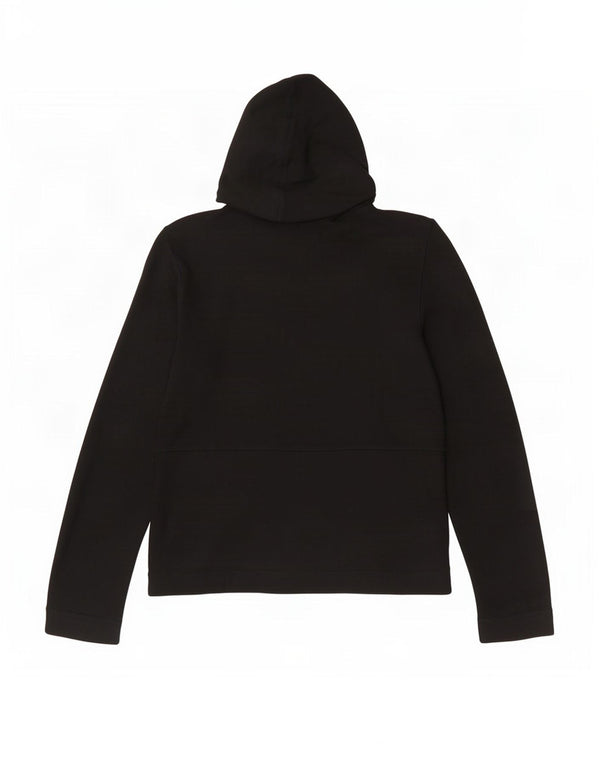 Nine West Suéter con capucha y cremallera para mujer UK 12 Medium Black Rayon
