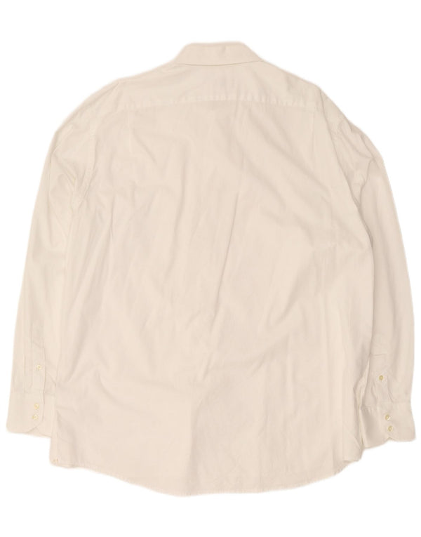 Camisa Lacoste Hombre Regular Fit Talla 46 2XL Algodón Blanco