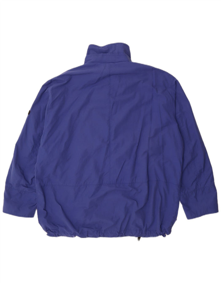 Hugo Boss Chaqueta impermeable para hombre EU 48 Azul medio Poliamida Deportiva