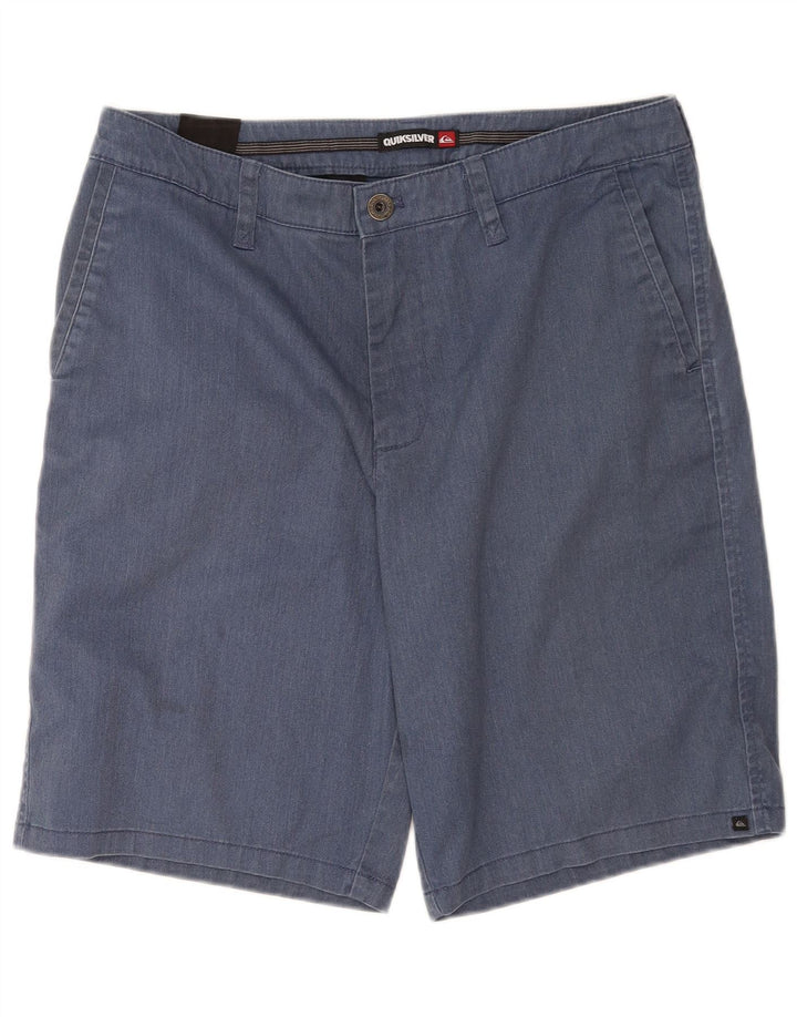 Pantalones cortos chinos Quiksilver para hombre W33 Algodón azul medio
