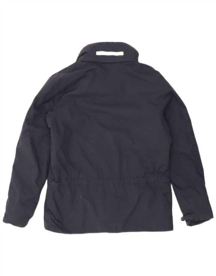 Slam Chaqueta cortavientos con capucha para hombre UK 36 Small Azul marino Nylon