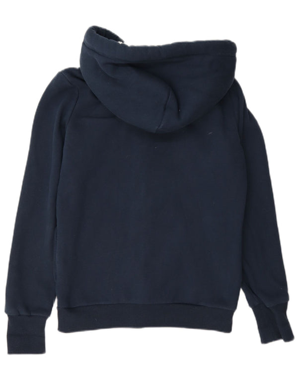 Superdry Suéter con capucha y cremallera gráfica para mujer Reino Unido 44 Algodón azul marino mediano