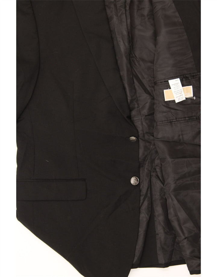 MICHAEL KORS Mens 2 Button Blazer Jacket UK 42 XL Black Wool Vintage Michael Kors and Second-Hand Michael Kors from Messina Hembry 