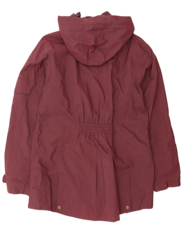 Chubasquero con capucha para mujer Mountain Warehouse UK 46 Large Nylon burdeos
