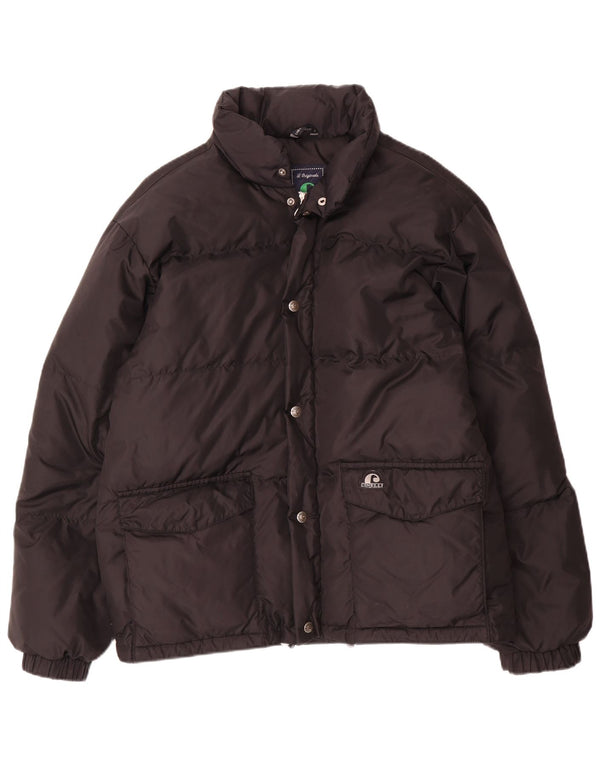 Cinelli Chaqueta acolchada para hombre UK 38 Medium Black Nylon