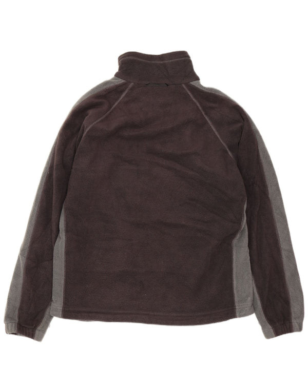 COLUMBIA Mens Interchange Fleece Jacket UK 38 Medium Black Colourblock