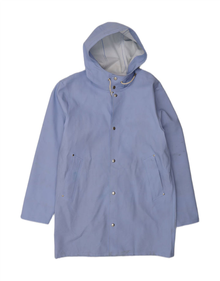 Stutterheim Chubasquero con capucha para hombre UK 40 Large Algodón azul