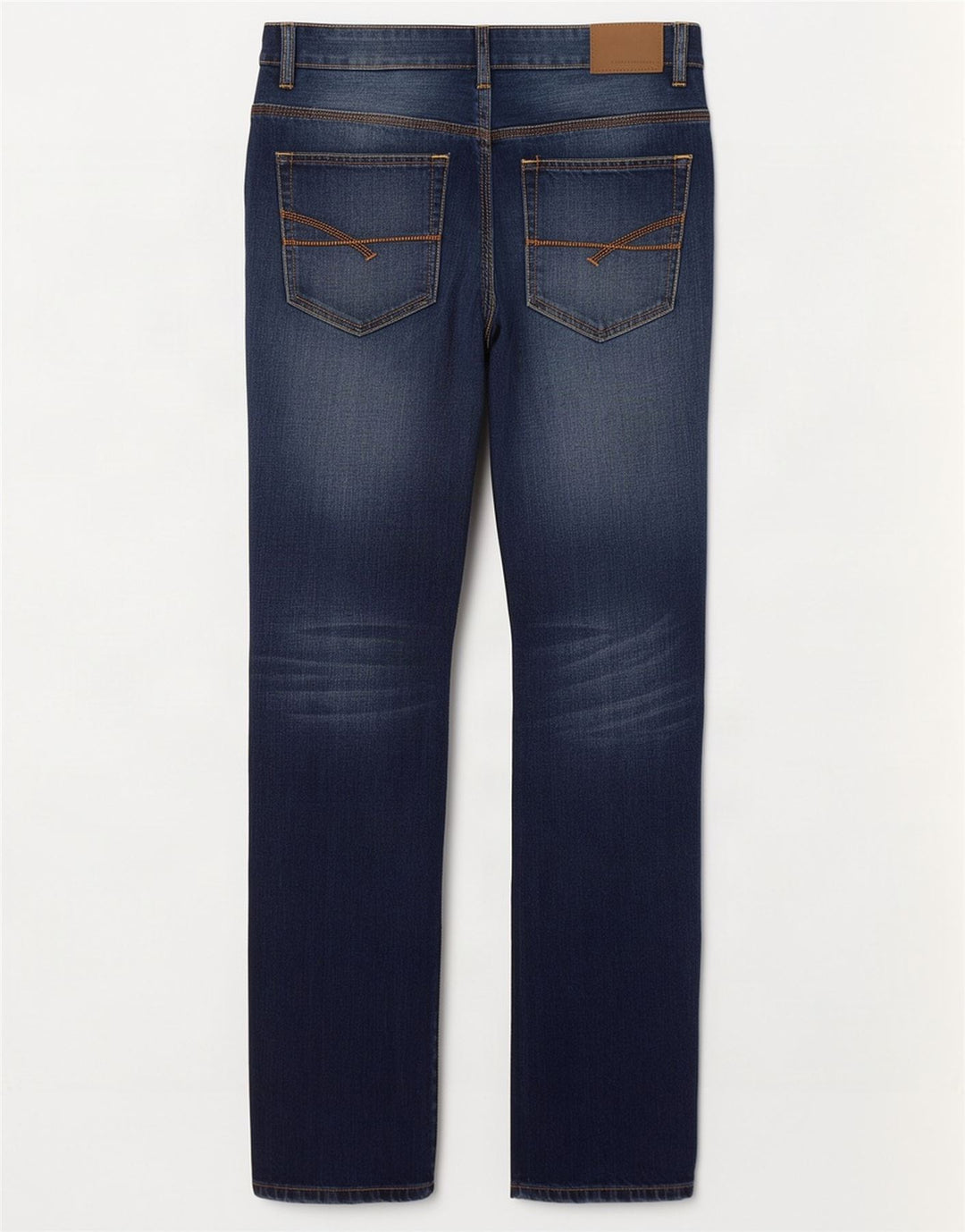 French Connection Vaqueros rectos de corte regular para hombre W34 L32 Algodón azul marino