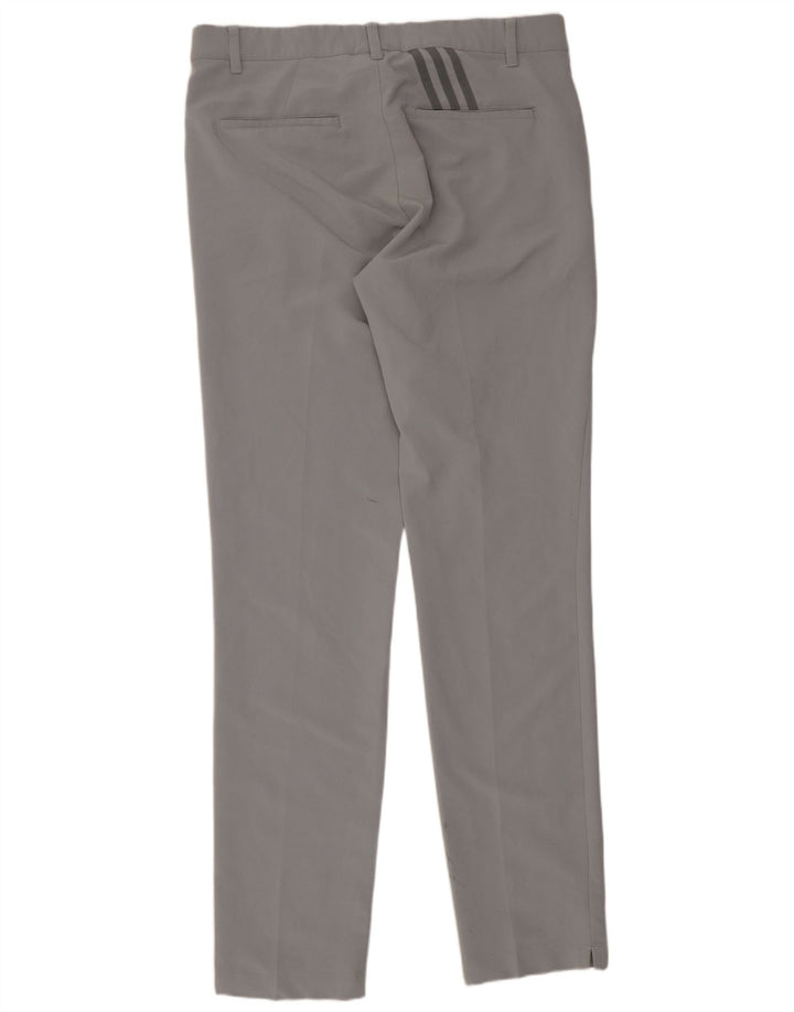 Pantalón Chino Slim Adidas Mujer W32 L34 Poliéster Gris