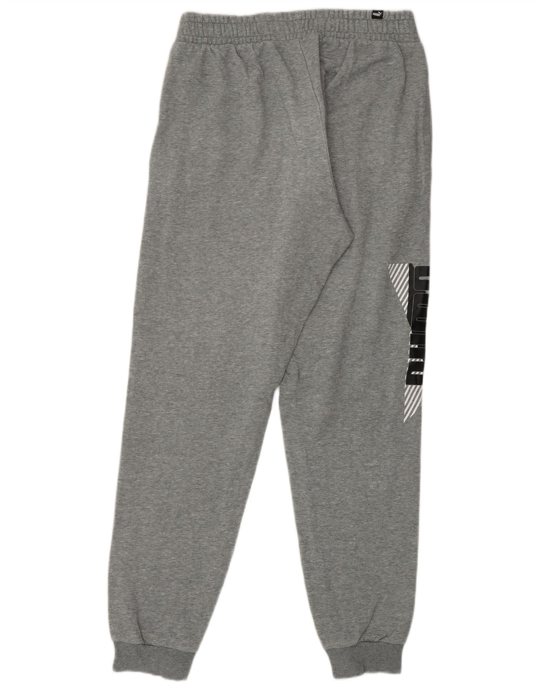 PUMA Pantalones de chándal con estampado gráfico para hombre Joggers de algodón gris medio